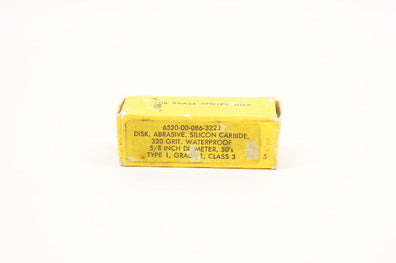 Moore Abrasive Disk, Silicon Carbide, 320 Grit, 5/8inch Diameter - Box of 50